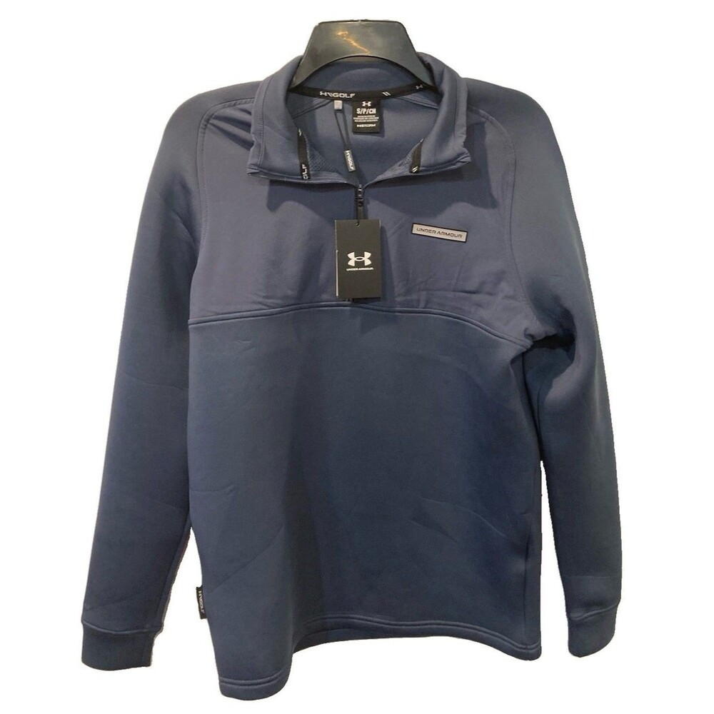 Men's Under Armour Drive Pro Hybrid 1/2 Zip Pullover Blue Size Small NWT